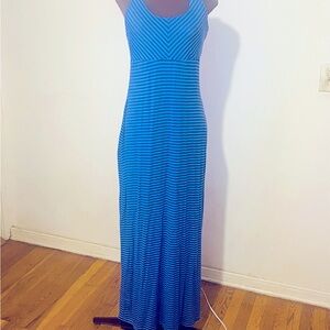 Old Navy Blue & Black Maxi Dress Size Small